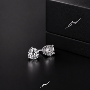 Lab diamond stud earrings by Diamonds of Aspen