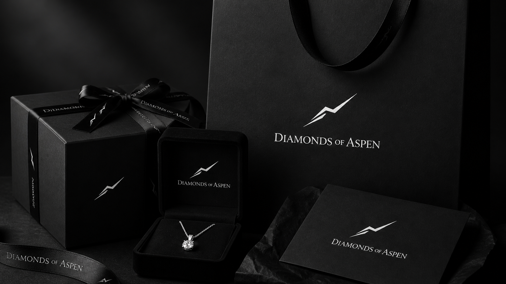 Diamonds of Aspen packaging and bolt mark