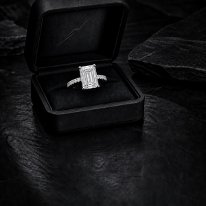Lab diamond engagement ring by Diamonds of Aspen