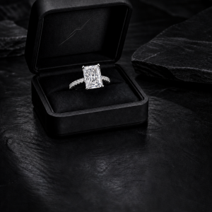 Lab diamond engagement ring by Diamonds of Aspen