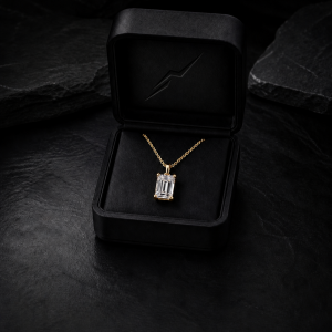 1.00ct Lab Diamond Solitaire Pendant — 14K White Gold