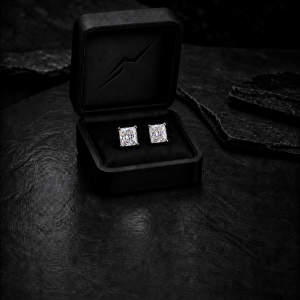Lab diamond stud earrings by Diamonds of Aspen