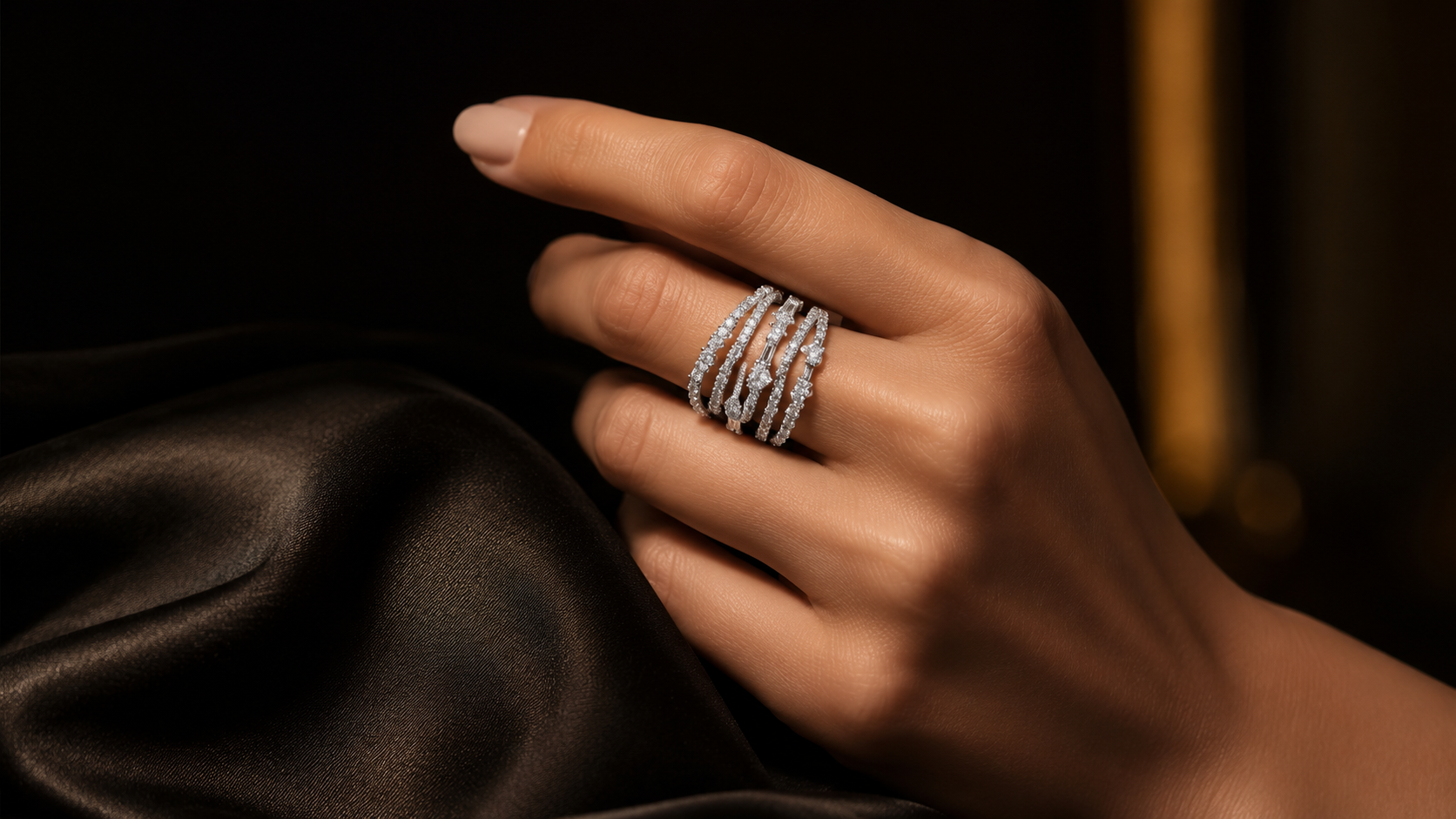 The Volt diamond fashion ring