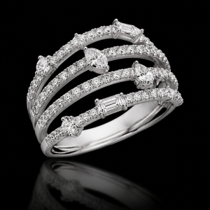 Diamonds of Aspen Bolt Collection jewelry - Fancy Ring - The Volt